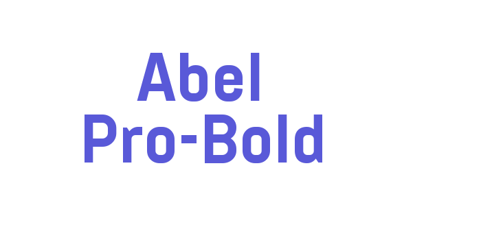 Abel Pro-Bold Font