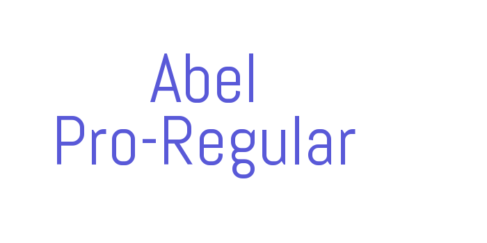 Abel Pro-Regular Font