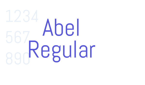 Abel Regular font free