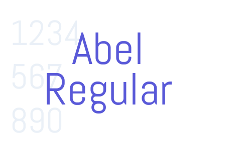 Abel Regular Font