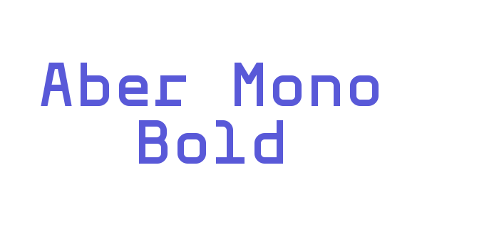 Aber Mono Bold Font Download