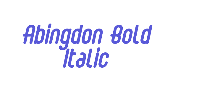 Abingdon Bold Italic Font Download