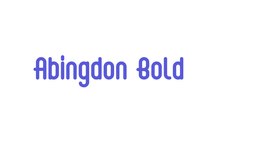 Abingdon Bold Font