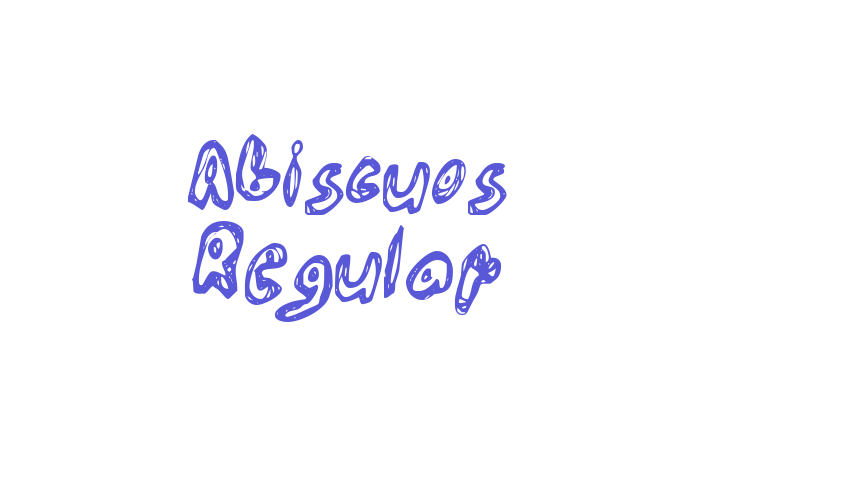 Abiscuos Regular Font