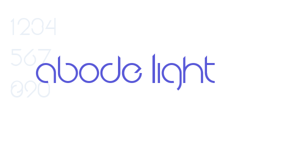 Abode Light font free