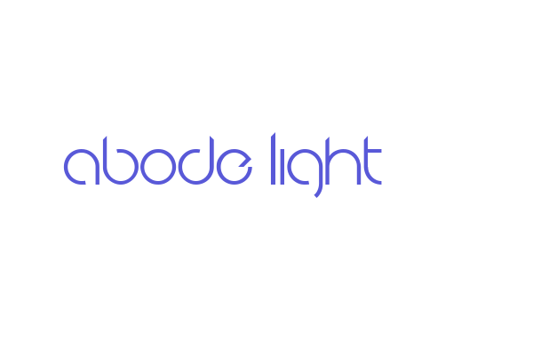 Abode Light Font