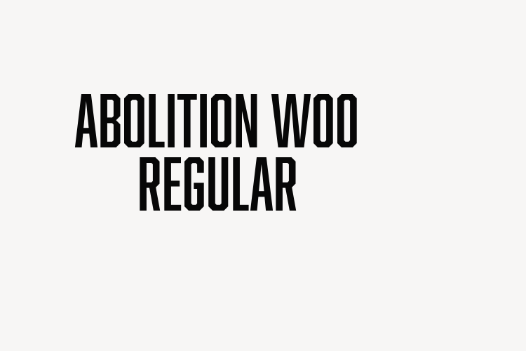 Abolition W00 Regular font download