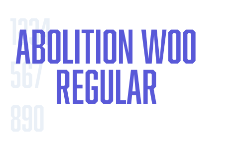 Abolition W00 Regular Font