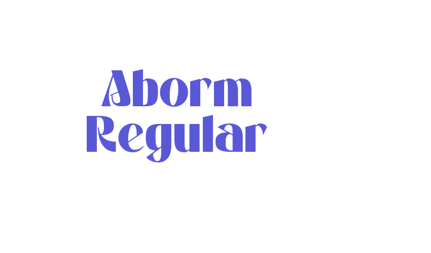 Aborm Regular Font Download