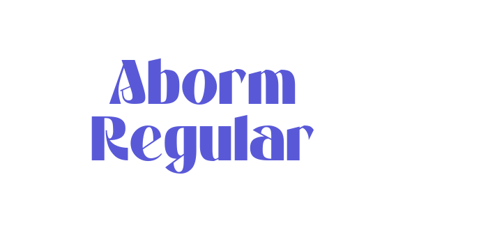 Aborm Regular Font Download