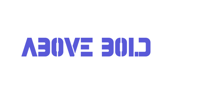 Above Bold Font Download