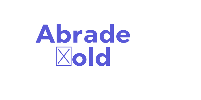 Abrade Bold Font Download