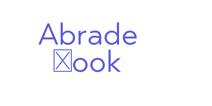 Abrade Book Font