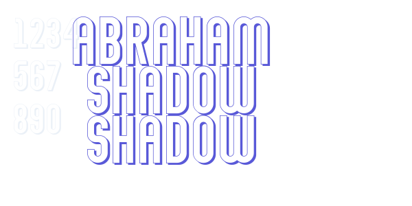 Abraham Shadow Shadow font free