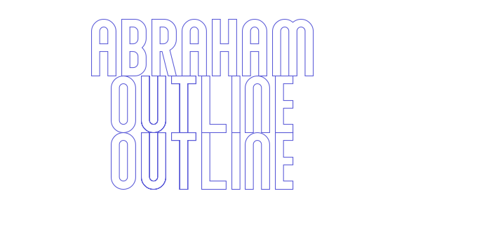 Abraham Outline Outline Font Download