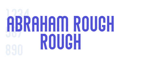 Abraham Rough Rough-font-download