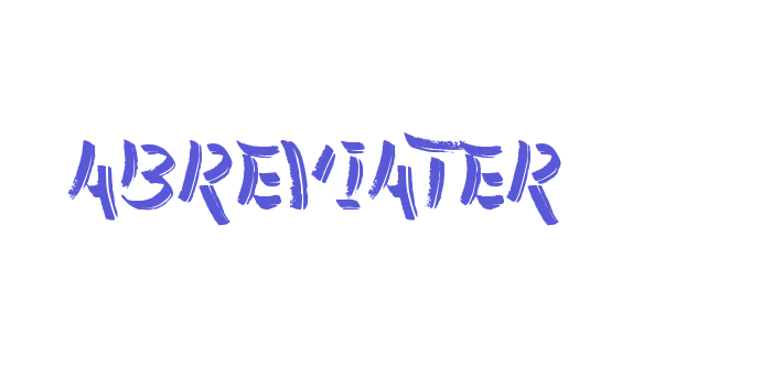 Abreviater Font Download