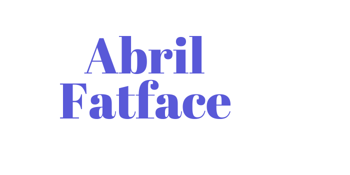 Abril Fatface Font