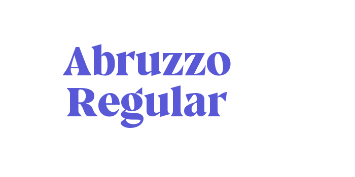 Abruzzo Regular Font Download