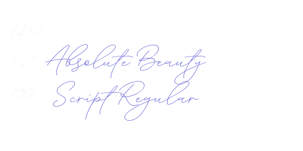 Absolute Beauty Script Regular font free