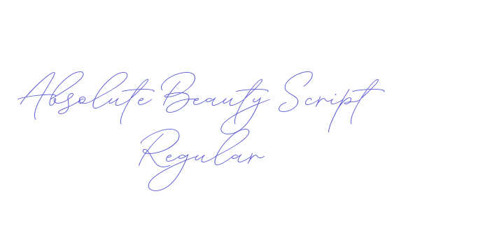 Absolute Beauty Script Regular Font Download