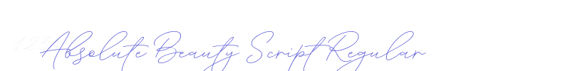 Absolute Beauty Script Regular-font