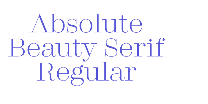 Absolute Beauty Serif Regular Font Download