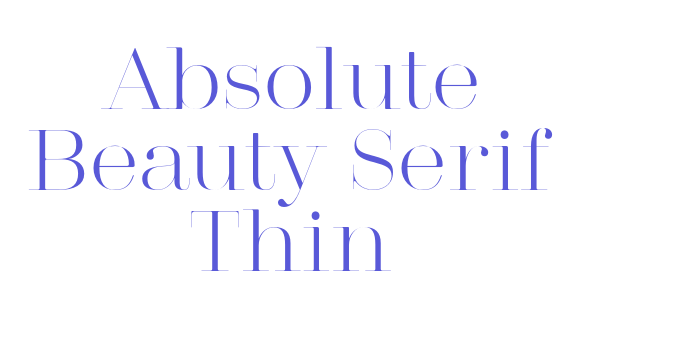 Absolute Beauty Serif Thin Font Download