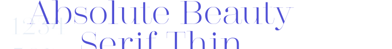 Absolute Beauty Serif Thin-font