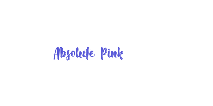 Absolute Pink Font Download