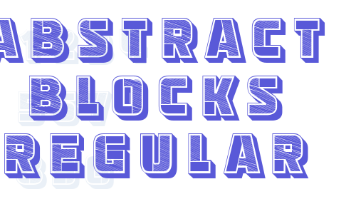 Abstract Blocks Regular Font Download