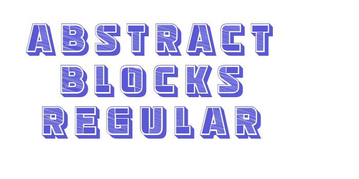 Abstract Blocks Regular Font Download