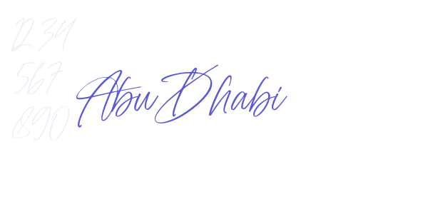 Abu Dhabi font free