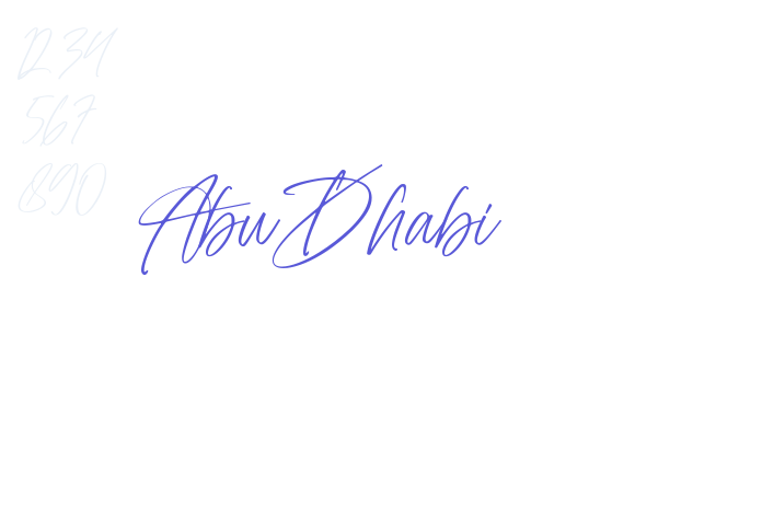 Abu Dhabi font free