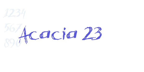 Acacia 23 font free