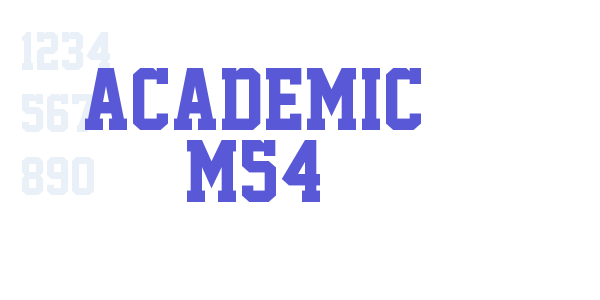 Academic M54 font free