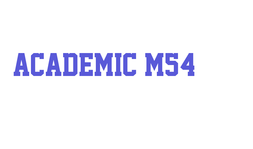 Academic M54 Font