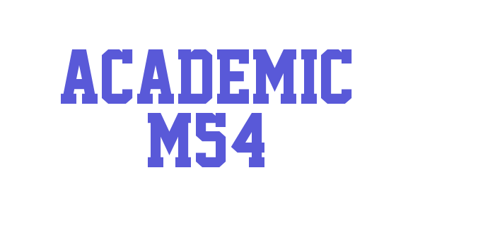 Academic M54 Font