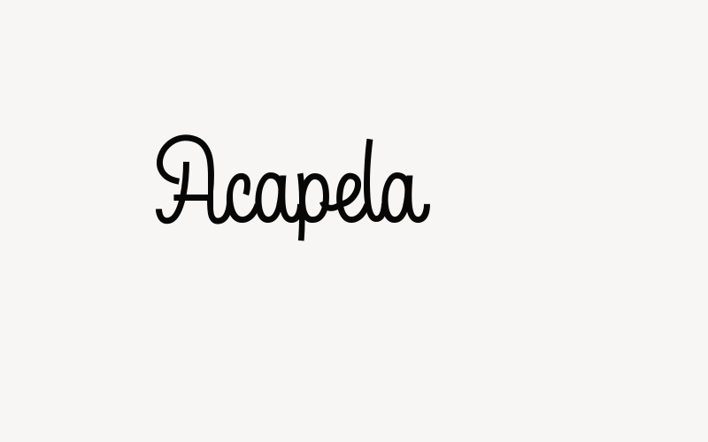 Acapela Font