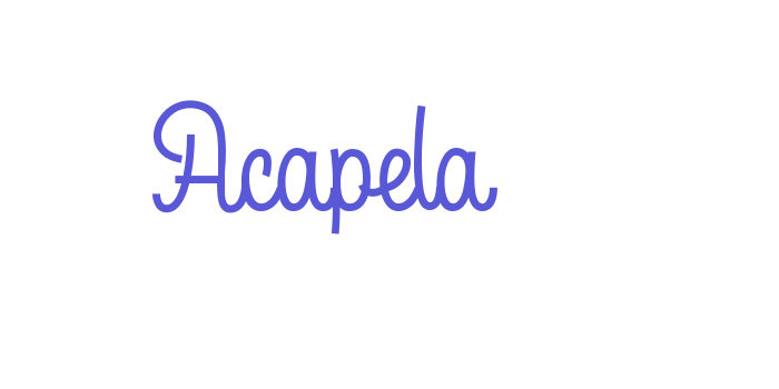 Acapela Font Download