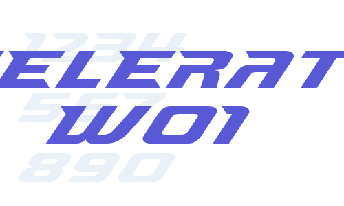 Accelerator W01 Font Download