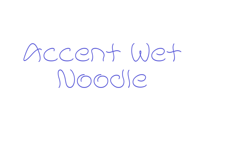 Accent Wet Noodle Font Download