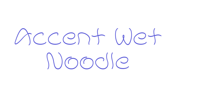 Accent Wet Noodle Font Download