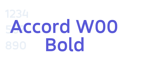 Accord W00 Bold font free