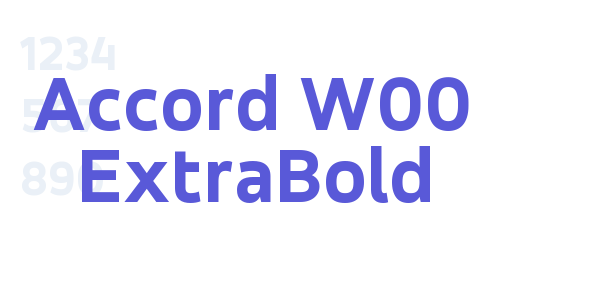 Accord W00 ExtraBold font free