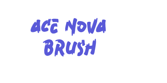 Ace Nova Brush Font