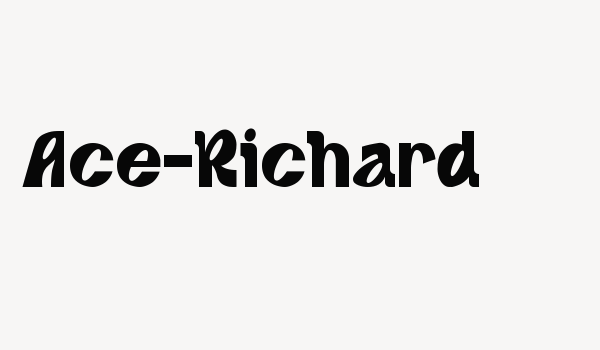 Ace-Richard Font