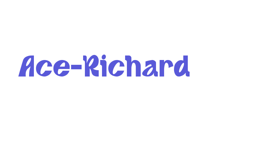 Ace-Richard Font