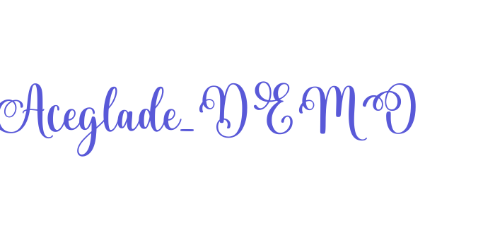 Aceglade_DEMO Font Download