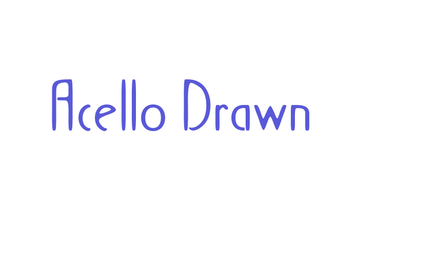 Acello Drawn Font Download